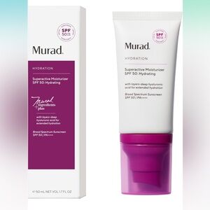 Murad Superactive Hydrating Moisturizer SPF 50 1.7 Oz. New in box